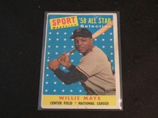1958 Topps #486 WILLIE MAYS card! GIANTS! HOF!