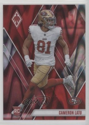 2023 Panini Phoenix Rookies Red Seismic 142/199 Cameron Latu #193 Rookie RC 4g8