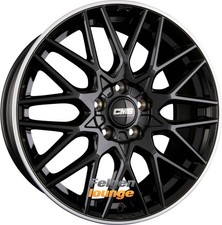 4 Alufelgen CMS C25 DRB Diamant Horn Schwarz 7x17 ET50 5x108 17 Zoll