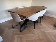Barker And Stonehouse Navarro Solid Oak Dining Table 6-8 2.2m
