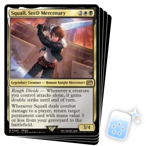 SQUALL, SEED MERCENARY X4 Final Fantasy FIN Magic MTG MINT