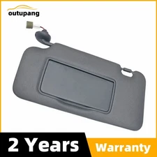 1x Front Left Sun Visor With dark Gray For Honda HR-V 2016-2022 83280-t7w-a12za
