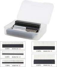 40 Pin Stacking Female Header Kit for Raspberry Pi GPIO Extensions   2x20 Pack