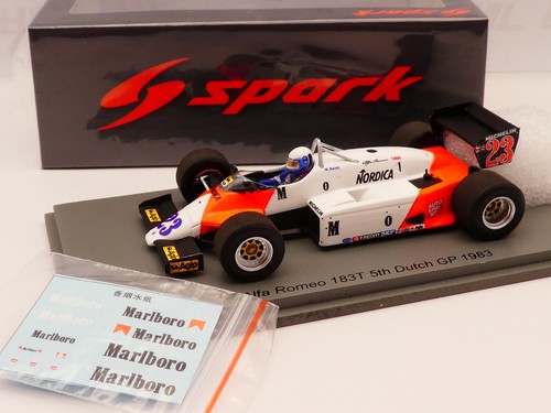 Spark 1:43 Mauro Baldi Alfa Romeo 183T Dutch GP 1983 S8805 Marlboro - Picture 2 of 8