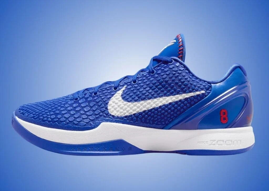 Nike Kobe 6 Protro Dodgers Game Royal White Basketball Shoes Size 15 CW2190-400