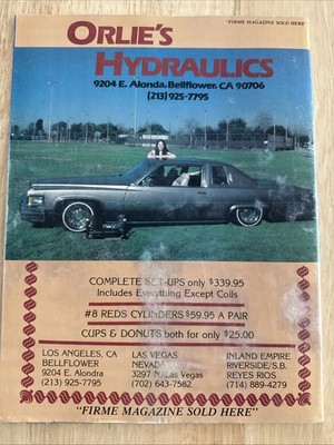 VINTAGE FIRME VOL 1 # 2 MAGAZINE CHICANO LIFE STYLE LOWRIDER CAR