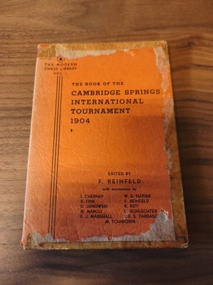 1935 The Book of The Cambridge Springs International Chess Tournament 1904