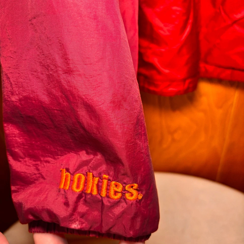 Vintage Virginia Tech Hokies Full Zip Jacket Coat Size Small MV Sport  - Image 4 of 4