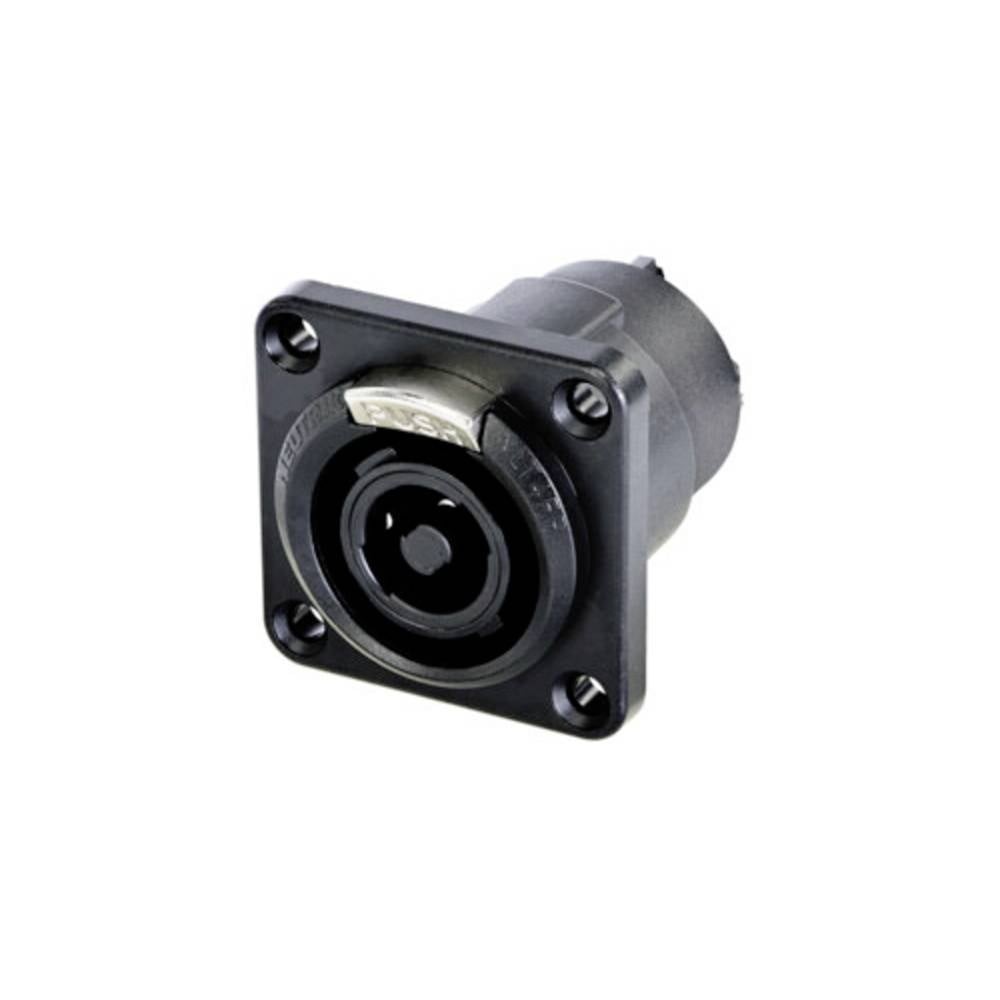 Fiche haut-parleur mâle Neutrik NLT4FPXX-BAG à 4 pôles noir pour châssis audio