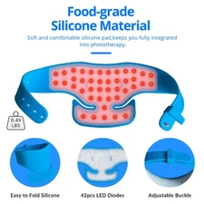 Neck Leg Pain Relief 5 Colors Infrared Red Light Therapy Pad Wrap 660/850/940nm