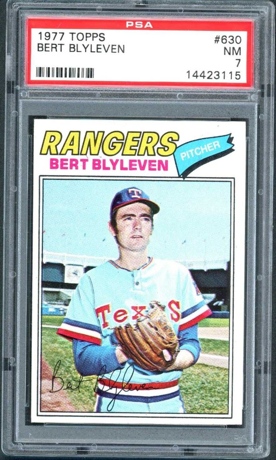 1977 Topps - Bert Blyleven #630 PSA 7