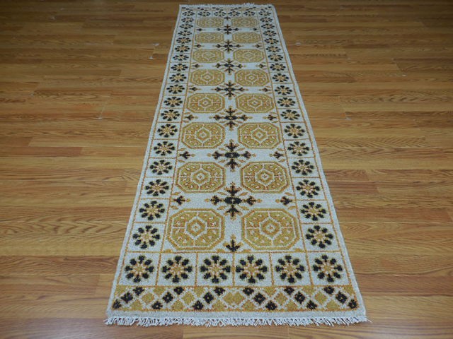 Bohemian Rug, Oushak Turkish Ushak Rug,Contemporary Design Rug 2.7x8 Ft
