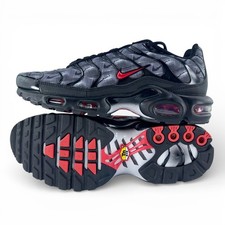Nike Air Max Plus TN Topography Tuned Air Logos Black DJ0638-001 Mens US8.5