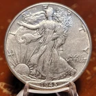 AU 1945 Walking Liberty Half Dollar - 90% Silver