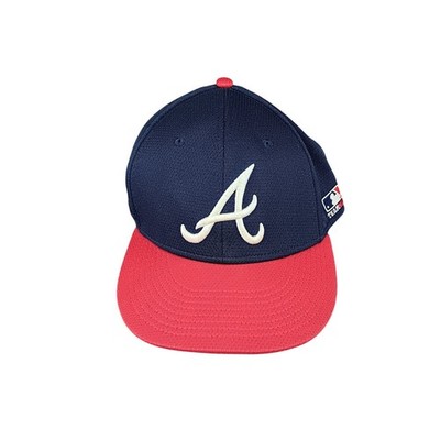 Atlanta Braves MLB Team MLB Flex Fit Baseball Cap OSFM Navy Red