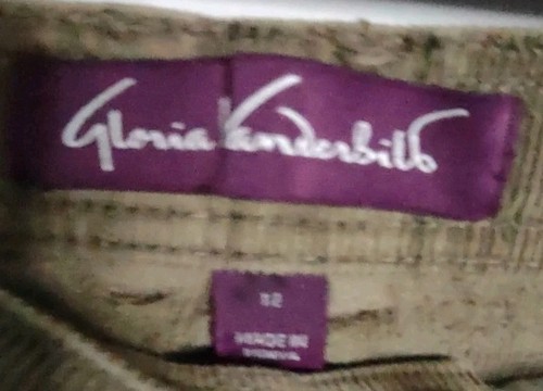 Jeans donna Gloria Vanderbilt taglia 12 marrone velluto a coste gamba dritta retrò anni 90 - Foto 2 di 6