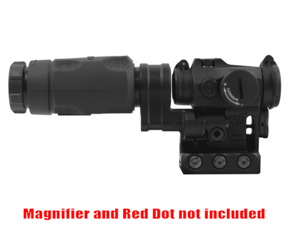 Spuhr RDF-20225K Aimpoint T-2 Magnifier Mount Kit, Black, RDF