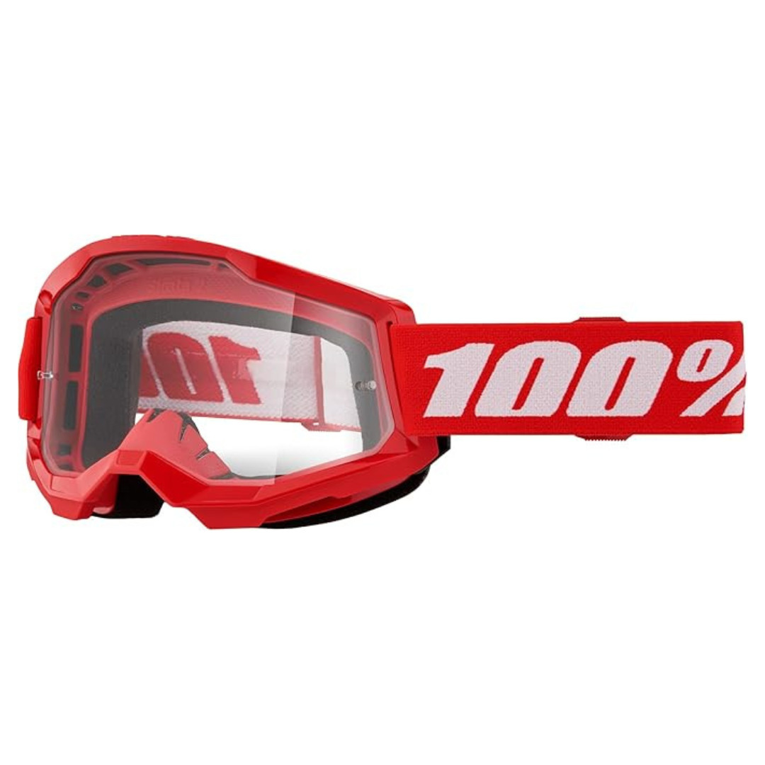 100 STRATA 2 Goggles MotocrossMTB Goggles RedClear 5790₽
