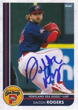 Dalton Rogers Signed IP 2025 Portland Sead Dogs Card Boston Red Sox!