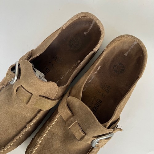 Birkenstock Fußbett Buckley Wildleder Clog Pantolette Halbschuhe Slipper Braun 40 L9 Schmal F - Bild 10 von 18