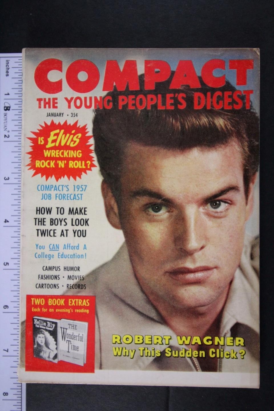 1957 Compact The Young People's Digest Magazine~Robert Wagner~