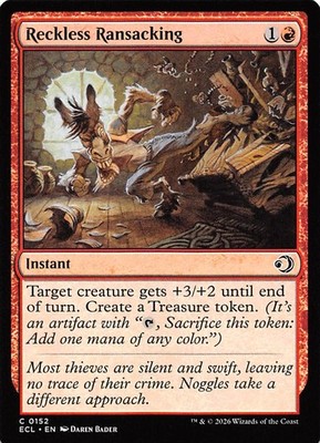 Reckless Ransacking 152 Lorwyn Eclipsed Magic the Gathering
