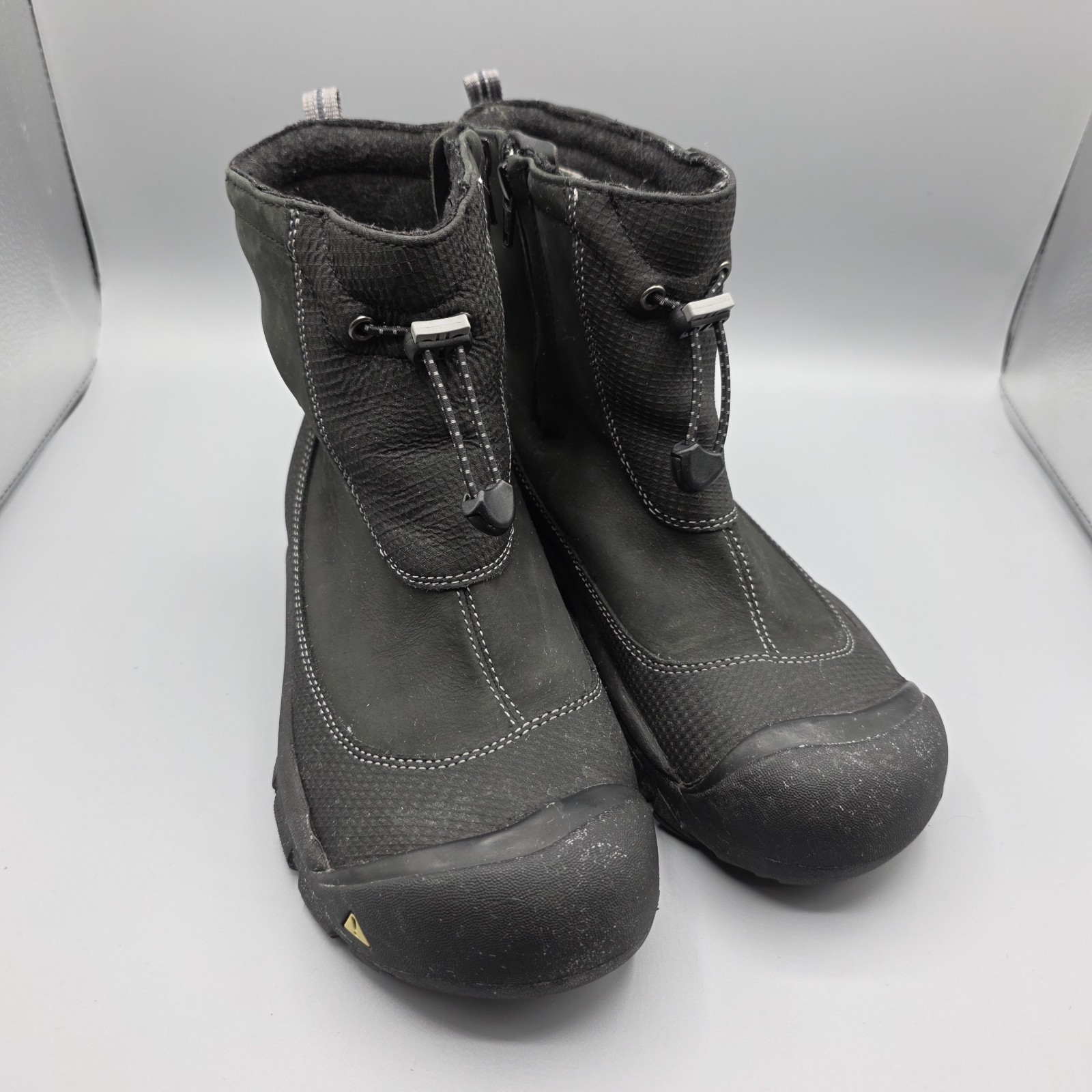 Stivali KEEN donna 6 5 neri Primaloft 200 grammi isolamento impermeabili zip laterale