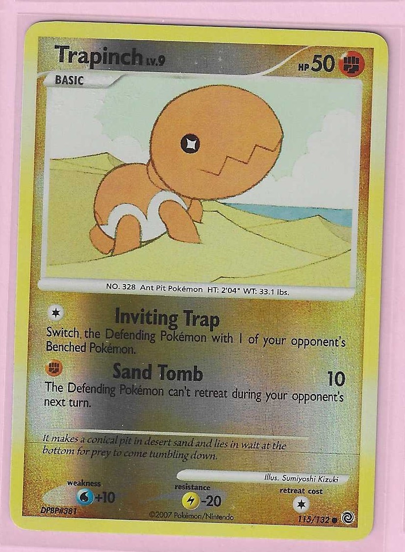 Pokemon - Secret Wonders "Trapinch" 115/132 Reverse Holo  X1