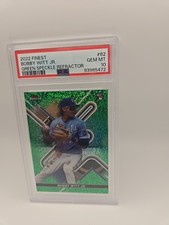 BOBBY WITT JR 2022 TOPPS FINEST GREEN SPECKLE REFRACTOR 31/125 PSA 10 #62 JC