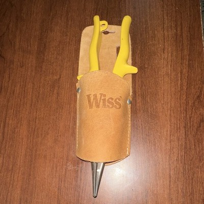Wiss M3 Utility Snips Steel Blade 2in Width 12in Length w/ Leather Sheath