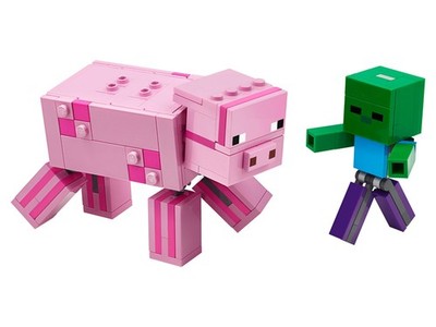 LEGO Minecraft 21157   BigFig Schwein mit Zombiebaby (neu & OVP)