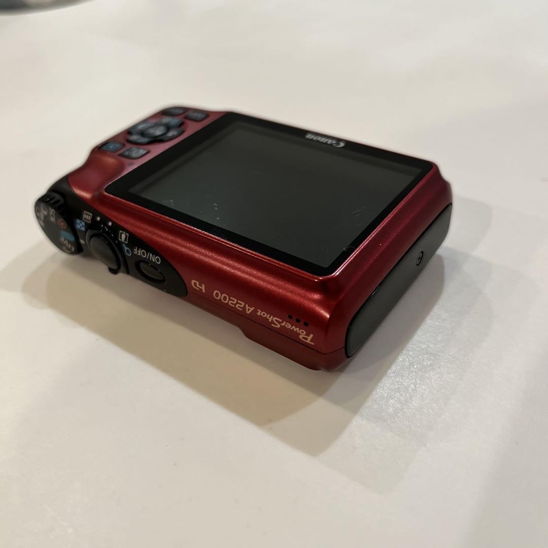 Canon PowerShot A2200 Red Compact Digital Camera Used Tested