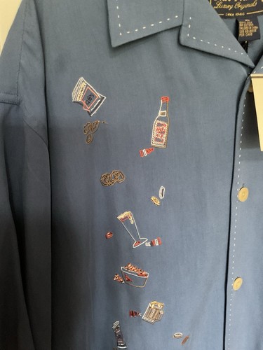 Camisa Nat Nash Manga Corta Azul Talla XL Nueva con Etiquetas Precio de venta sugerido por el fabricante 145,00 USD - Imagen 5 de 5