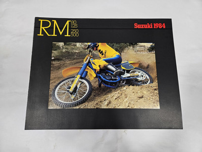 NOS 1984 Suzuki RM Sales Ad OEM Brochure, RM80 RM125 RM250 RM500