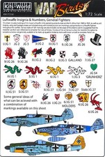 Kits World Decals 172 Luftwaffe Insignia Numbers For German Fighters Kits World Decals 172 Luftwaffe Insignia Numbers For German Fighters