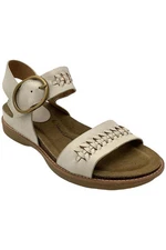 Sofft Women's Bali 2 Ankle Strap Sandals Off White Ivory