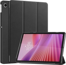 Case for Lenovo Tab 10.1 inch 2024, Tri Fold Stand, Auto Sleep Wake, Black