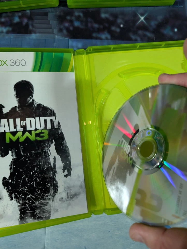 Microsoft Xbox 360 Call Of Duty 4, Black Ops, MW3 Video Game Set W/ Manuals - Image 3 of 4