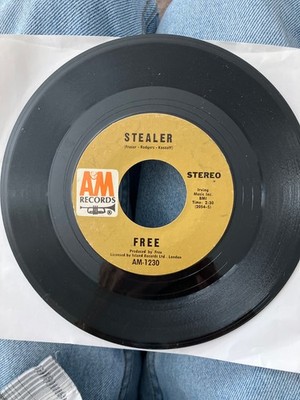Free   Stealer / Living In The Sunshine 1970 A&M Rock VG+