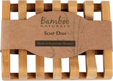 2pcs Bamboo Soap Dish for Shower/Sink, 100 Sustainable Bamboo Bar Soap Holder