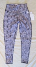 Hurley Lavender Geo Dot Leggings Jr Small V-Shaped Waist NEW 55