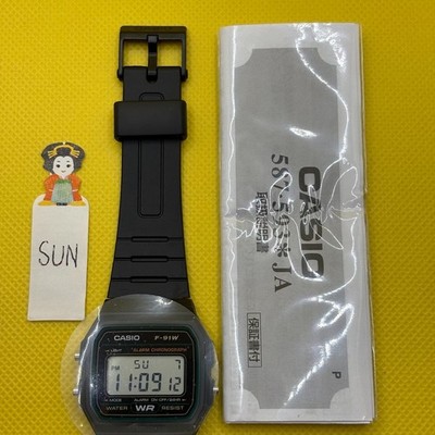 CASIO F-91W-3DG/JH Green Trim Classic Digital Watch from Japan SHIP NOW 