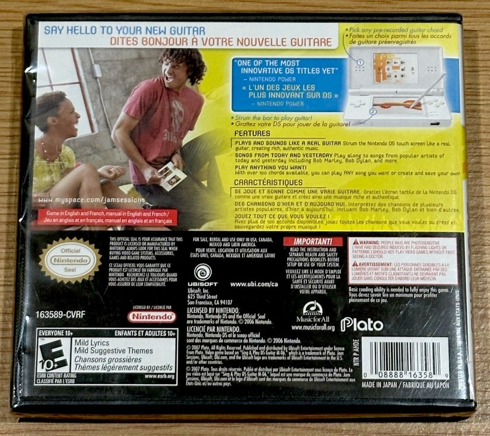 JAM SESSIONS (Nintendo DS/3DS, 2006) BRAND NEW Factory-SEALED FREE ...