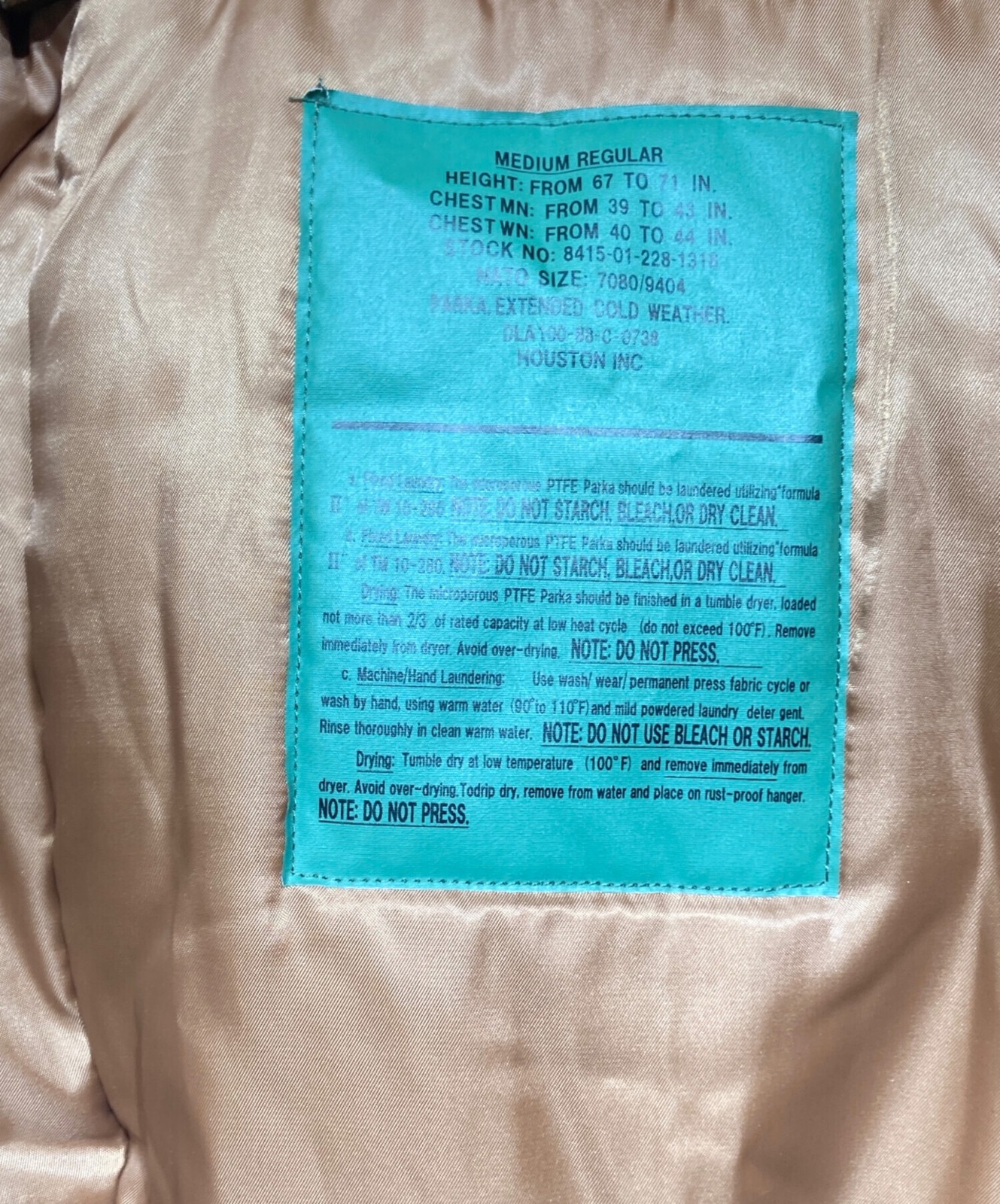 HOUSTON LEVEL7 JACKET Size: MEDIUMREGULAR Brown M… - image 8