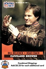 1991 Pro Set #126 Bill Belichick RC Cleveland Browns