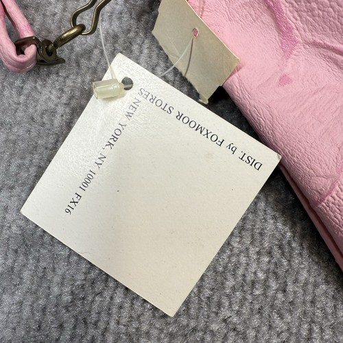 Vintage Pacific Connections Handtasche Damen rosa abgenutzt Leder Schulterriemen - Bild 6 von 14
