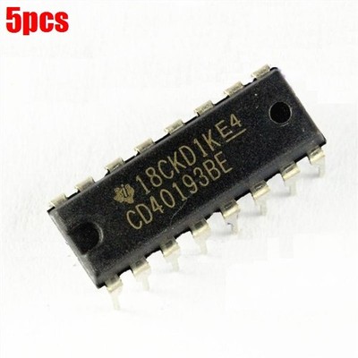 5Pcs CD40193BE CD40193 16-Pin DIP-16 Dip DIP16 New Ic ux