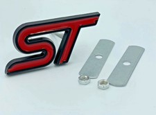ST Style Grill Emblem Red Black Compatible with Focus Kuga Puma