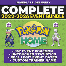 Pokémon HOME 2022 2026 Untouched All Event C...