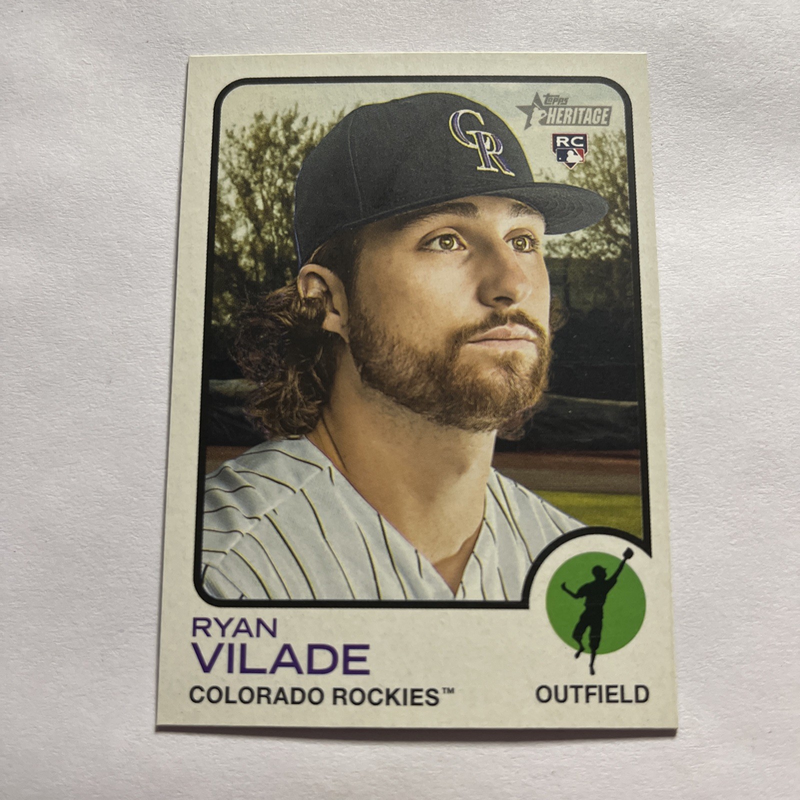 2022 Topps Heritage Ryan Vilade #112 RC Colorado Rockies